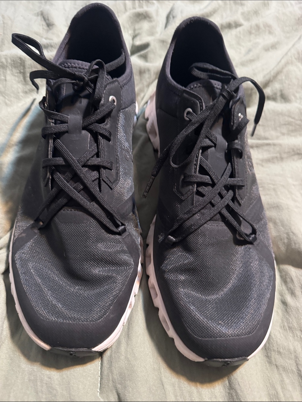 On Running Black Sneakers with White CloudTec Soles
